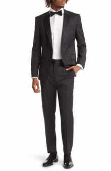 Huge Slim Fit Black Wool Tuxedo