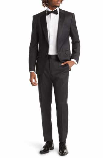 Huge Slim Fit Black Wool Tuxedo