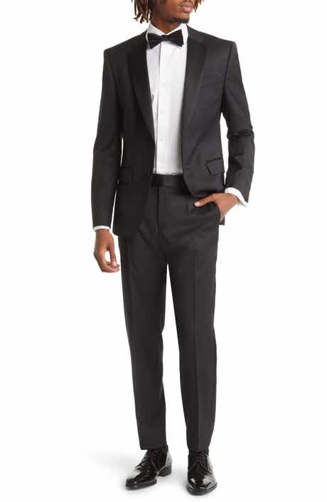 Huge Slim Fit Black Wool Tuxedo