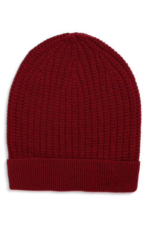 Ribbed Merino Wool Beanie
