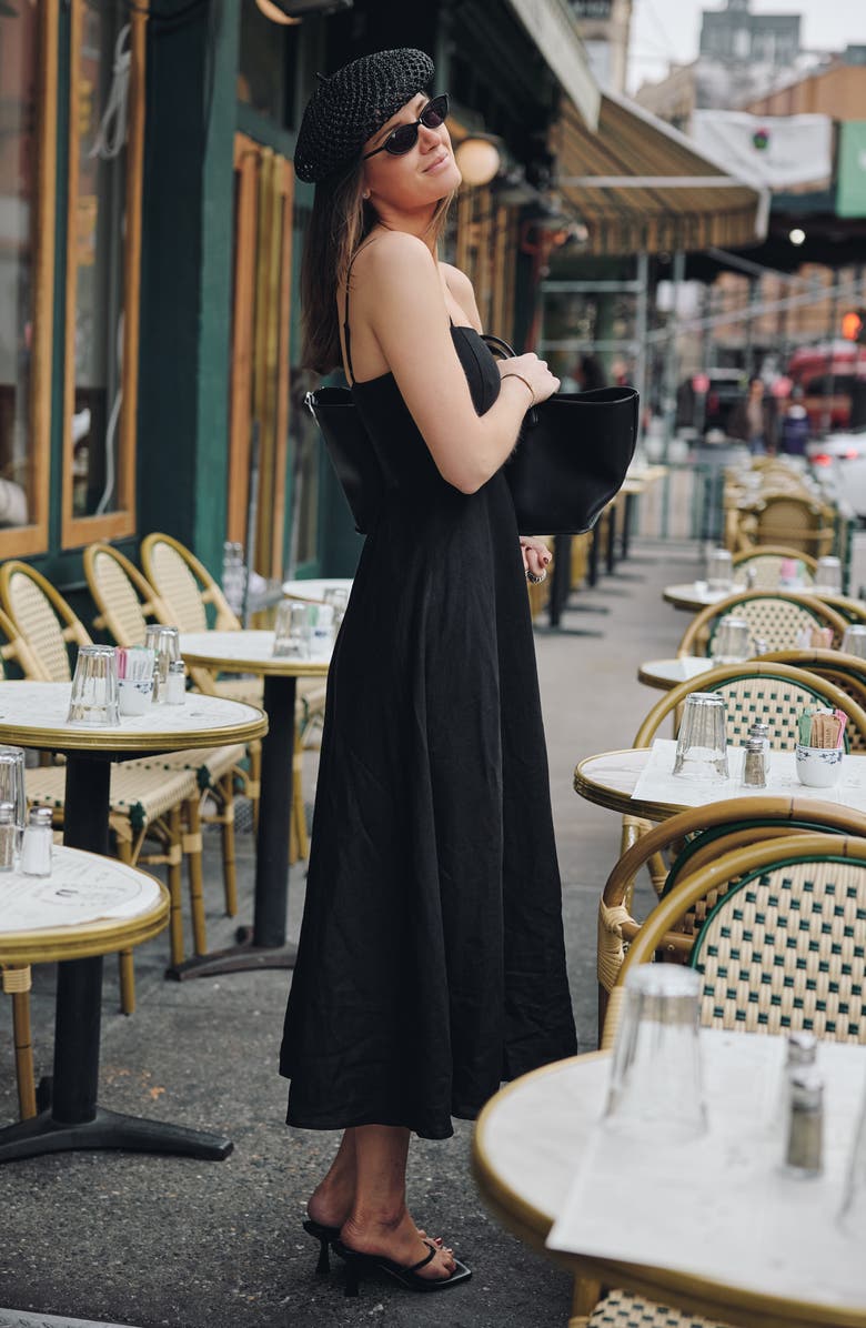 WAYF x Styled by COCO! Josefina Linen Blend Dress, Alternate, color, 