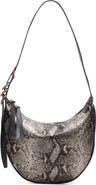 rag & bone Medium Mercer Snake Embossed Leather Hobo Bag