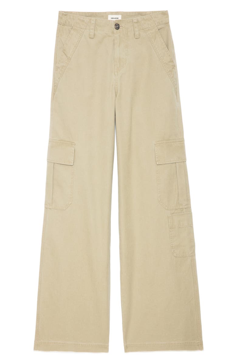 Zadig & Voltaire Parky Cotton Cargo Pants, Alternate, color, 