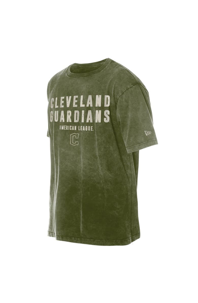 New Era Men's New Era Olive Cleveland Guardians 2026 Armed Forces Day T-Shirt, Alternate, color, Olive