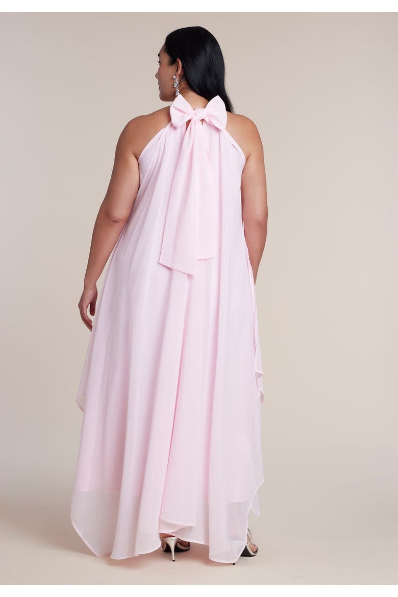 Dramatic Chiffon Kaftan Gown, Alternate, color, PINK A BOO
