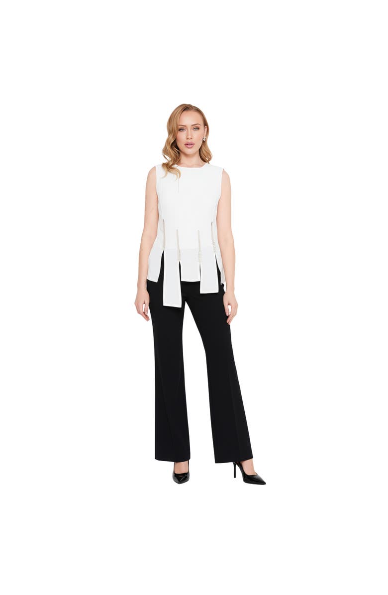 AKALIA Freya Crystal Embellished top, Main, color, White