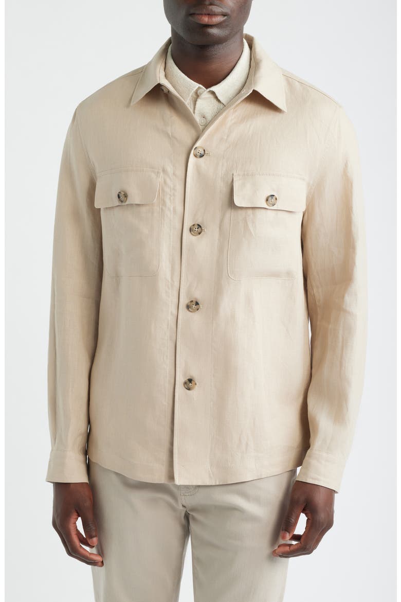 Carper Linen Jacket, Alternate, color, OPEN BEIGE