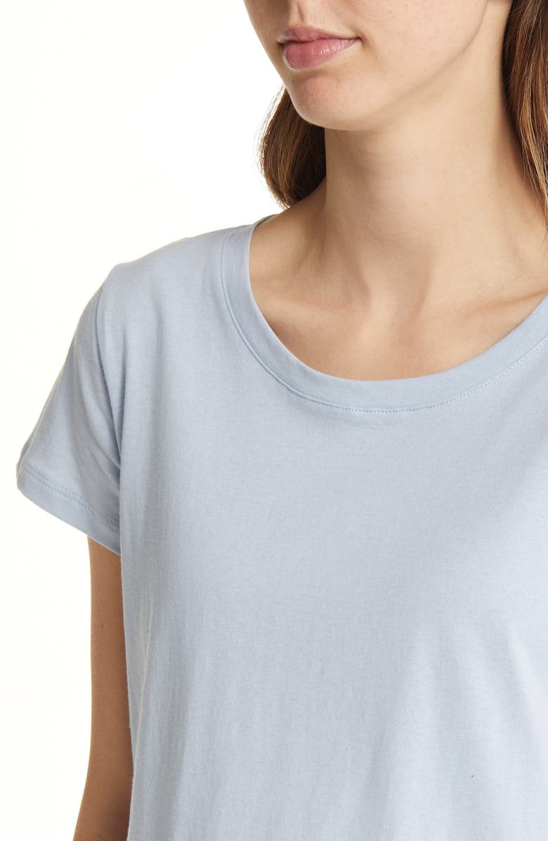 Angel Maternity Short Sleeve Cotton Maternity T-Shirt, Alternate, color, Grey