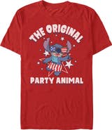 Lilo & Stitch Men's Lilo & Stitch The Original Party Animal Graphic T-Shirt