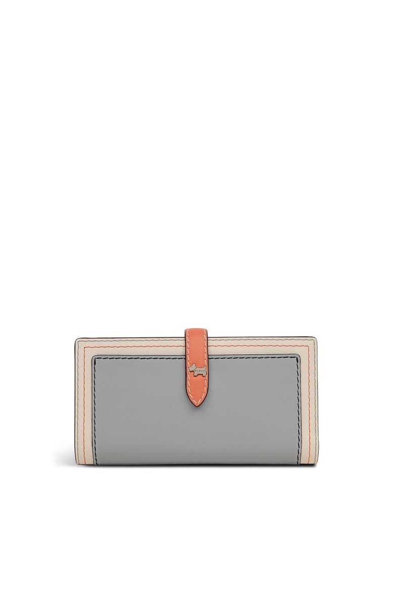 Radley Willis Street - Colourblock Large Flapover Wallet, Main, color, Steel