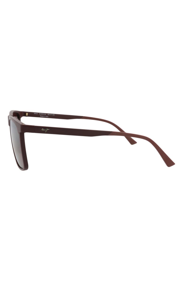 Maui Jim 56mm Square Sunglasses, Alternate, color, Burgundy Burgundy Rose