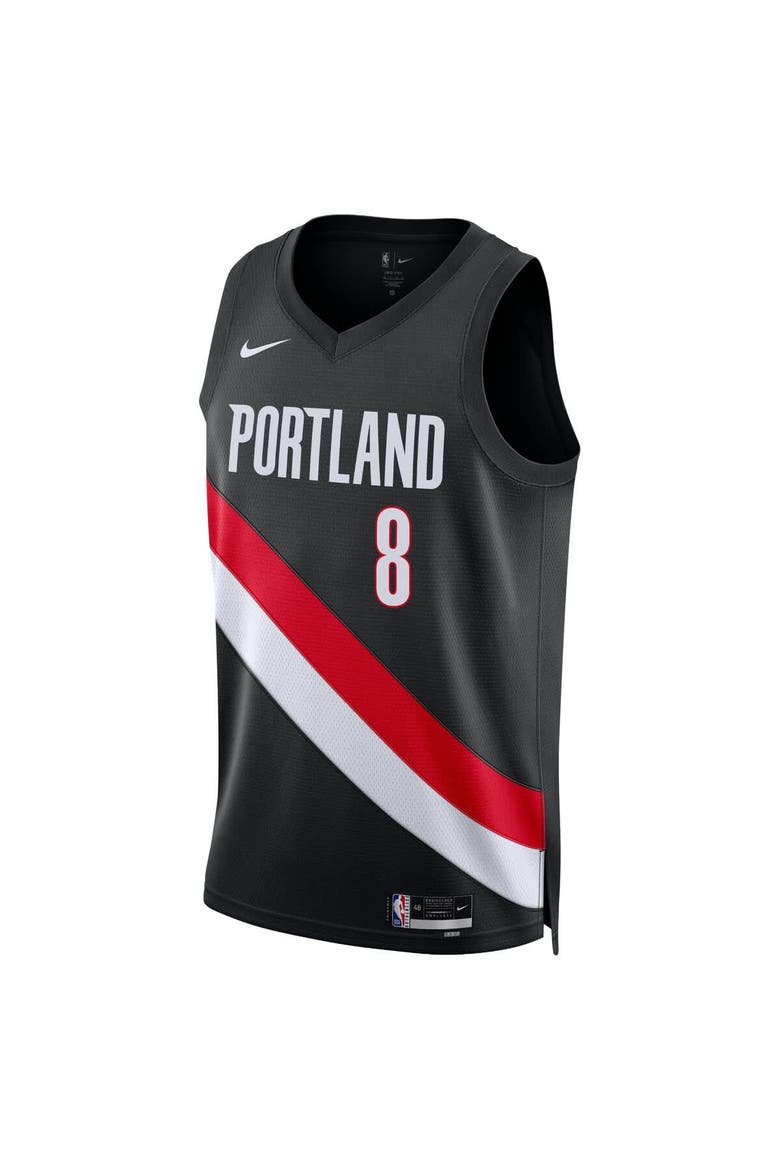 Unisex Nike Deni Avdija Black Portland Trail Blazers Swingman Jersey - Icon Edition, Alternate, color, Black