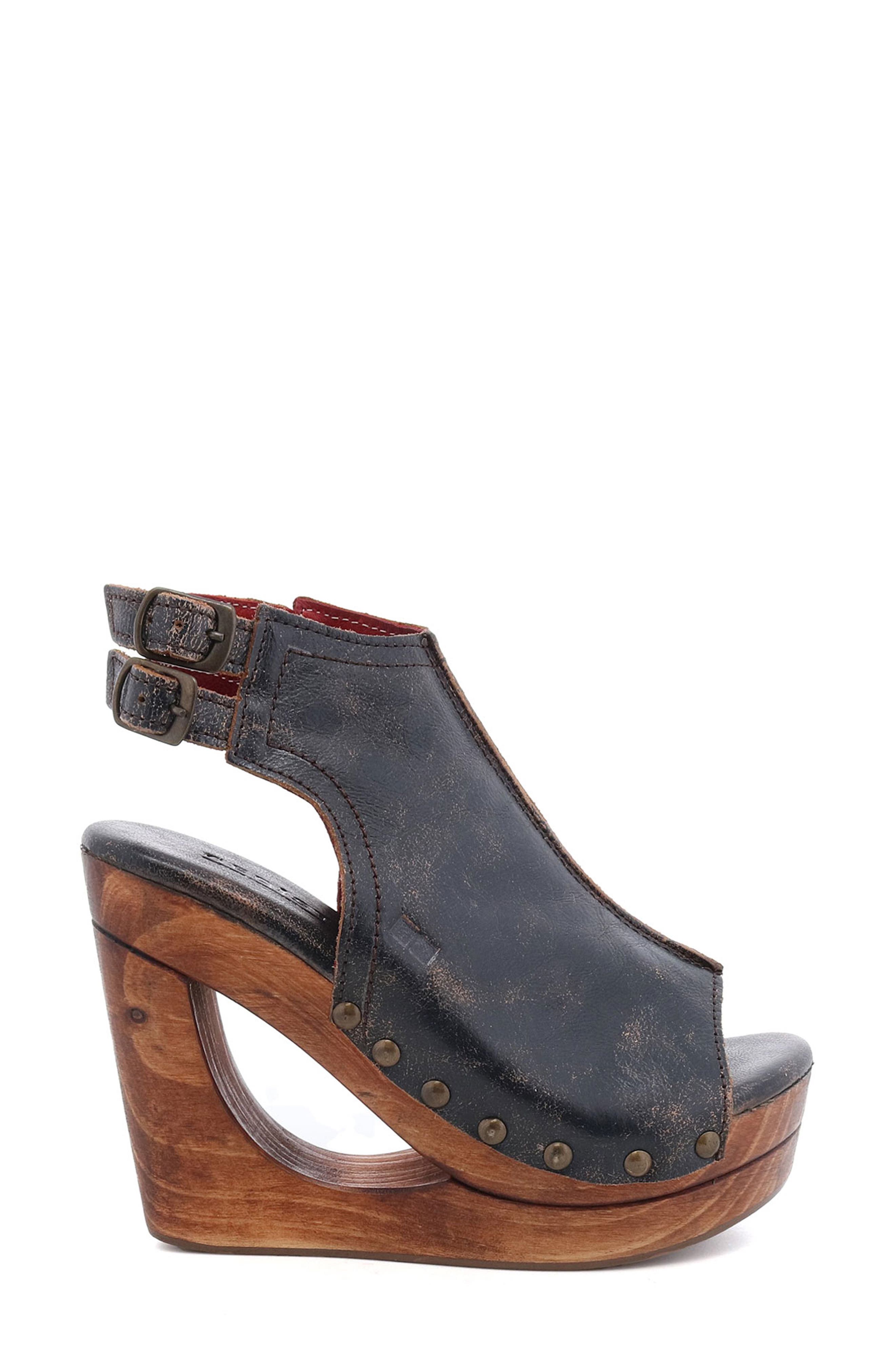 Bed Stu Imelda Cutout Wedge Slingback Sandal, Alternate, color, 