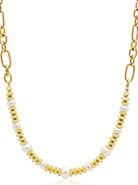 Nialaya Pearl Chain Choker