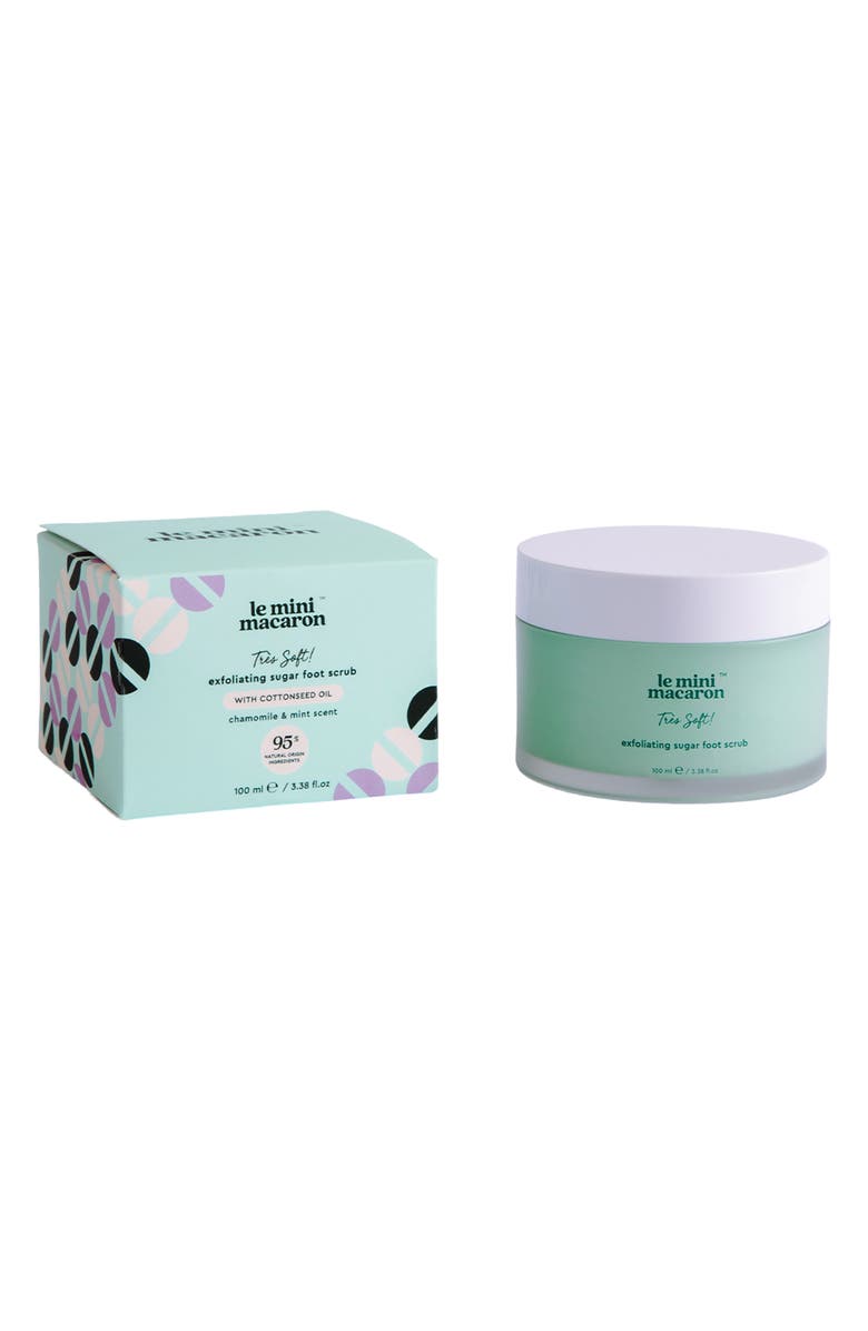 Le Mini Macaron Très Soft Exfoliating Sugar Foot Scrub, Alternate, color, 