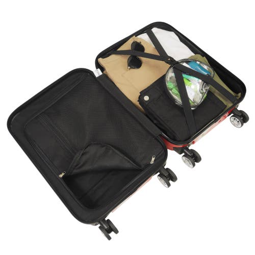 Coca-cola Coca Cola 21 Inch Spinner Rolling Luggage Suitcase, Upright Poly-carbonate Plastic Hard Cases