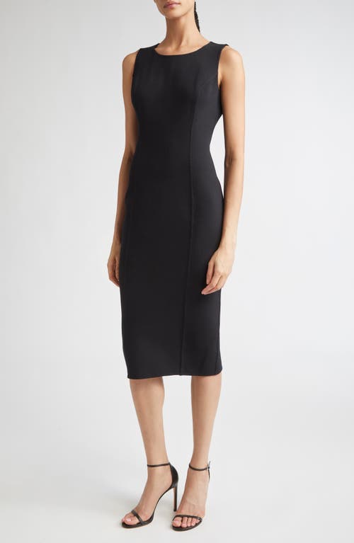 Michael Kors Collection Double Face Stretch Crepe Sheath Dress in Black  product