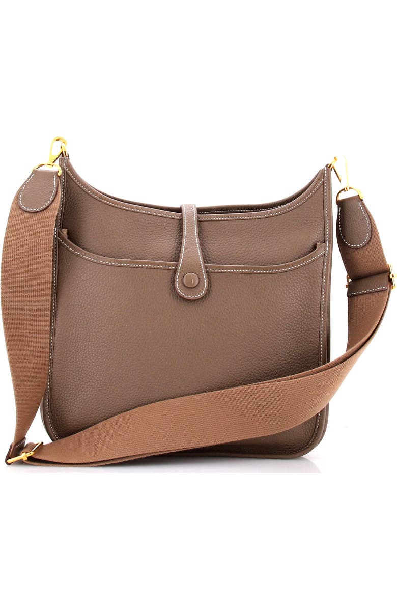 Pre-Owned Hermes Evelyne Bag Gen III Clemence PM, Alternate, color, Etoupe
