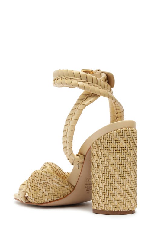 Shop Schutz Khari Ankle Strap Sanndal In Natural Nibs