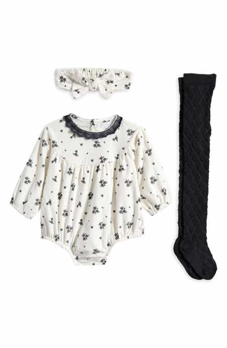 Rachel Zoe Corduroy Romper, Socks & Headband Set