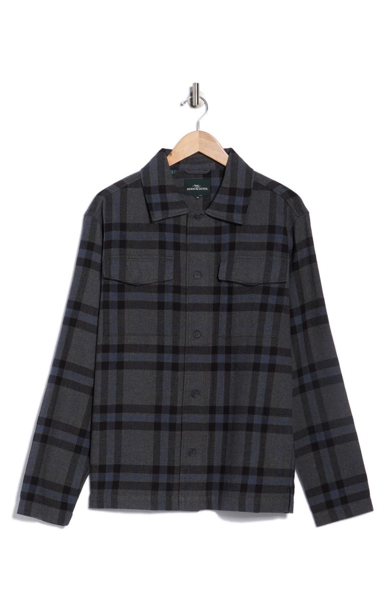 Rodd & Gunn Murphy Road Long Sleeve Cotton Button-Up Shirt, Alternate, color, Charcoal