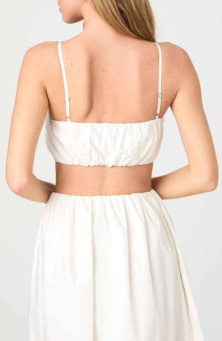French Connection Nomi Cotton Bubble Crop Top, Alternate, color, Summer White