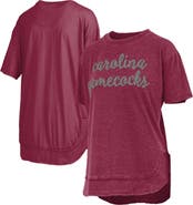 PRESSBOX Women's Pressbox  Garnet South Carolina Gamecocks Poncho T-Shirt