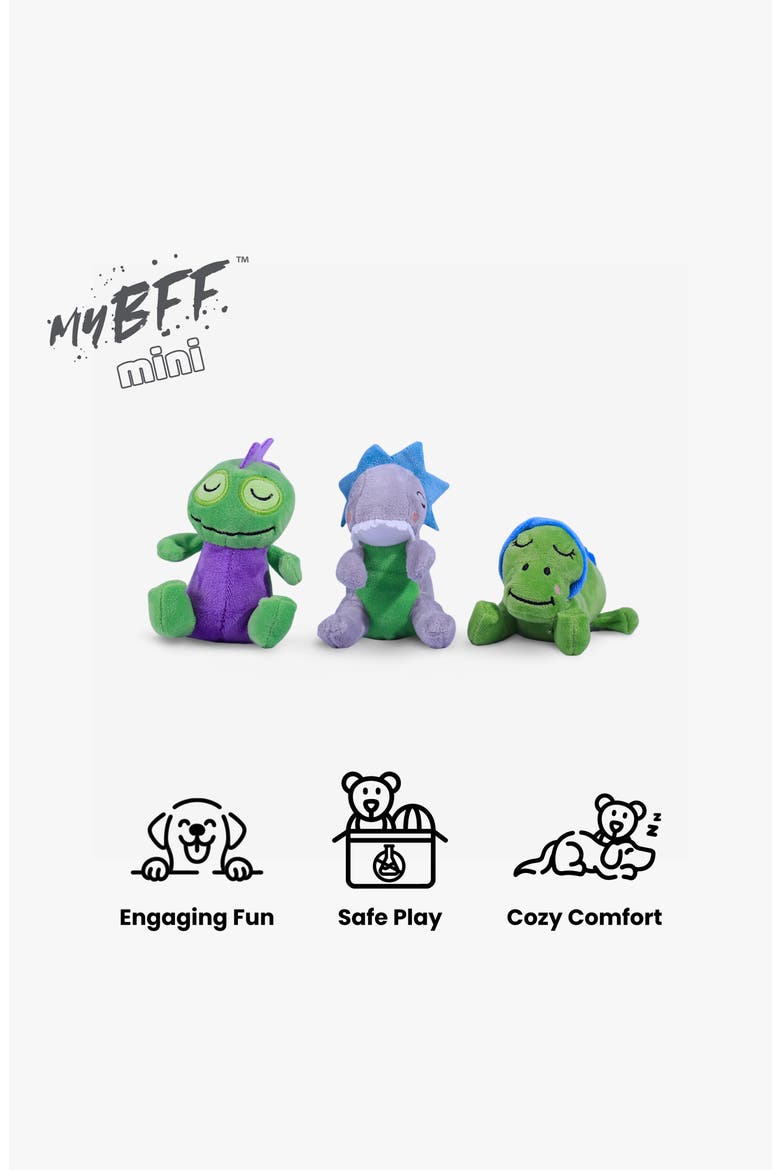 BFF MiniPlush Dog Toys - Set of 3-, Alternate, color, Mini Dinos