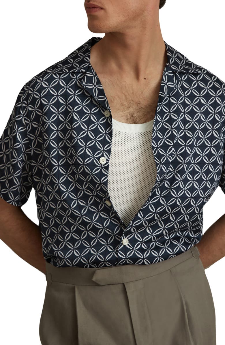 Reiss Tintipan Regular Fit Camp Shirt, Alternate, color, 