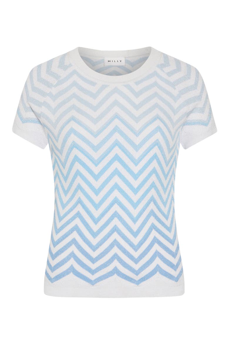 Kaira Metallic Stripe Sweater, Alternate, color, BLUE MULTI