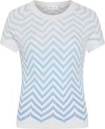 Milly Kaira Metallic Stripe Sweater