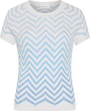 Milly Kaira Metallic Stripe Sweater