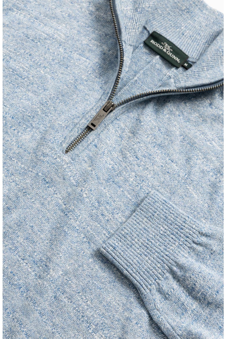 Fortrose Cotton Quarter Zip Sweater, Alternate, color, OCEAN