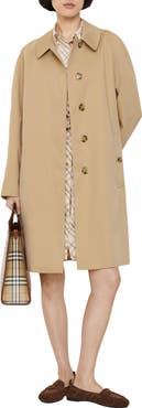 Burberry Mid-length Tropical Gabardine Camden Car Coat