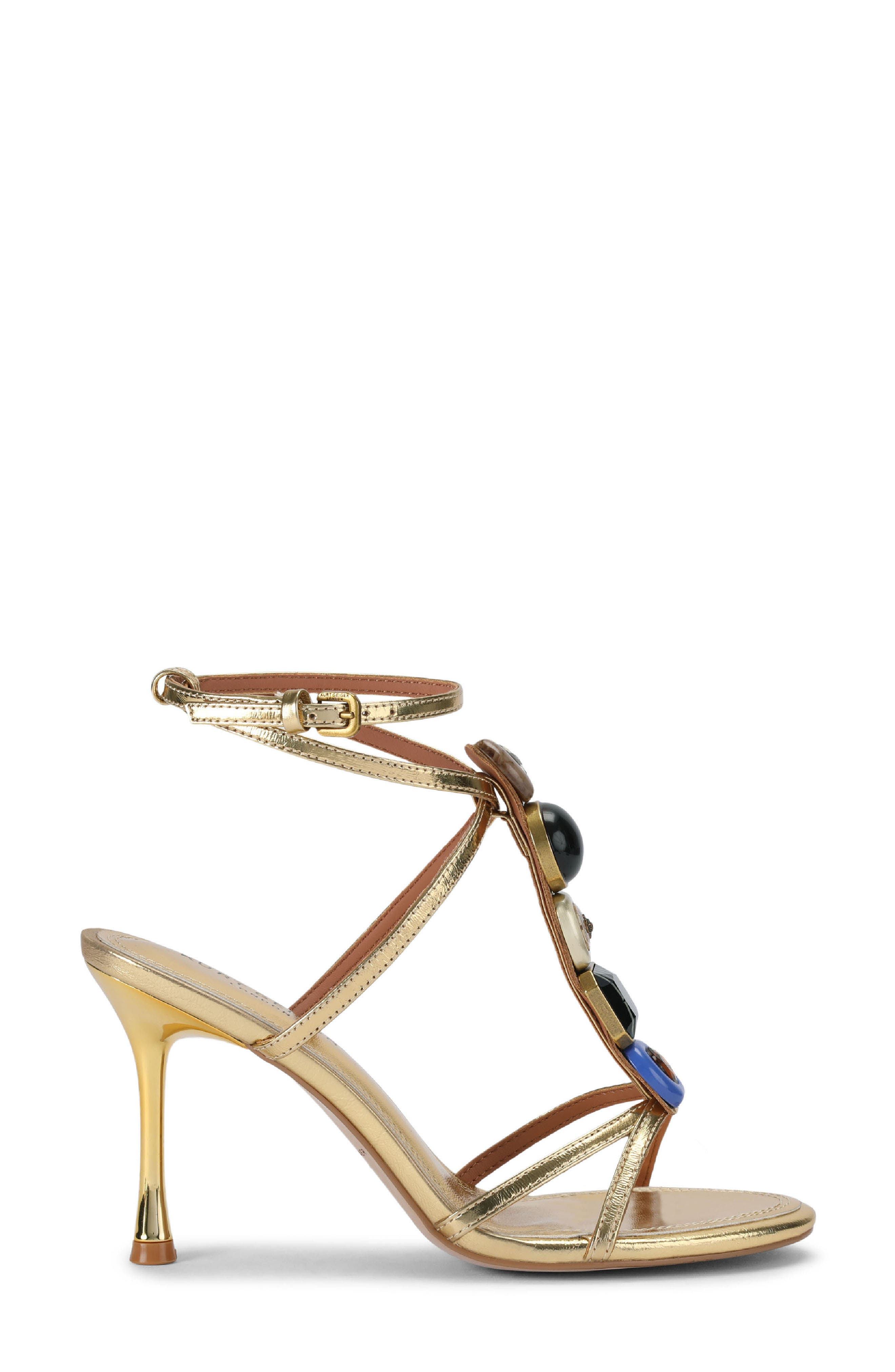 Loulou Leather Sandal, Alternate, color, GOLD