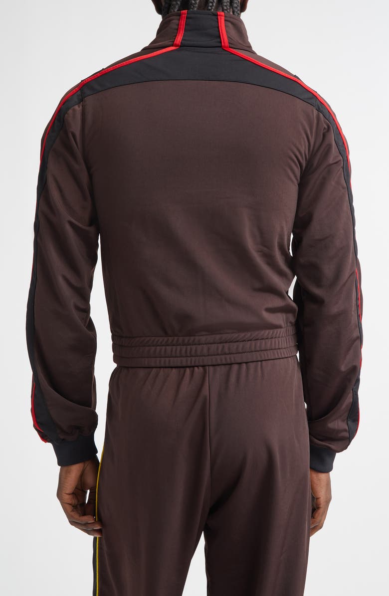 Martine Rose Shrunken Track Jacket, Alternate, color, Brown