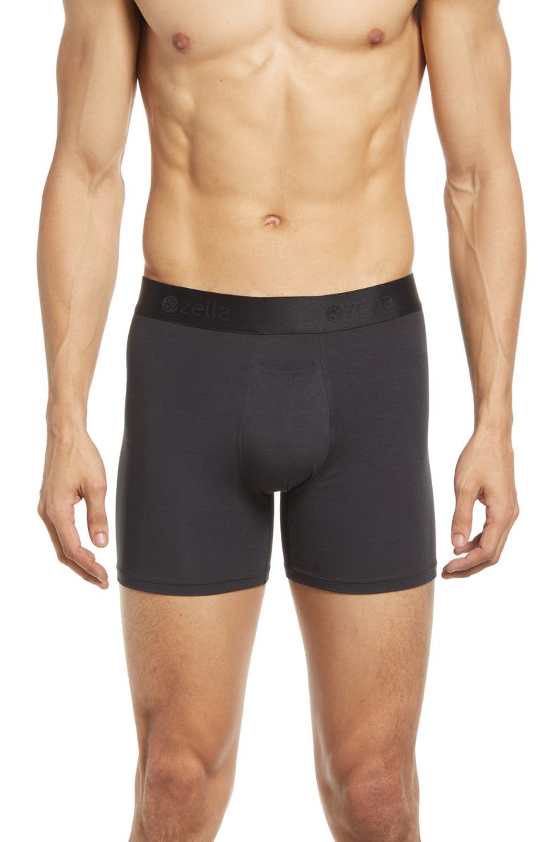 Zella 3-Pack Comfort Modal Boxer Briefs, Main, color, 
