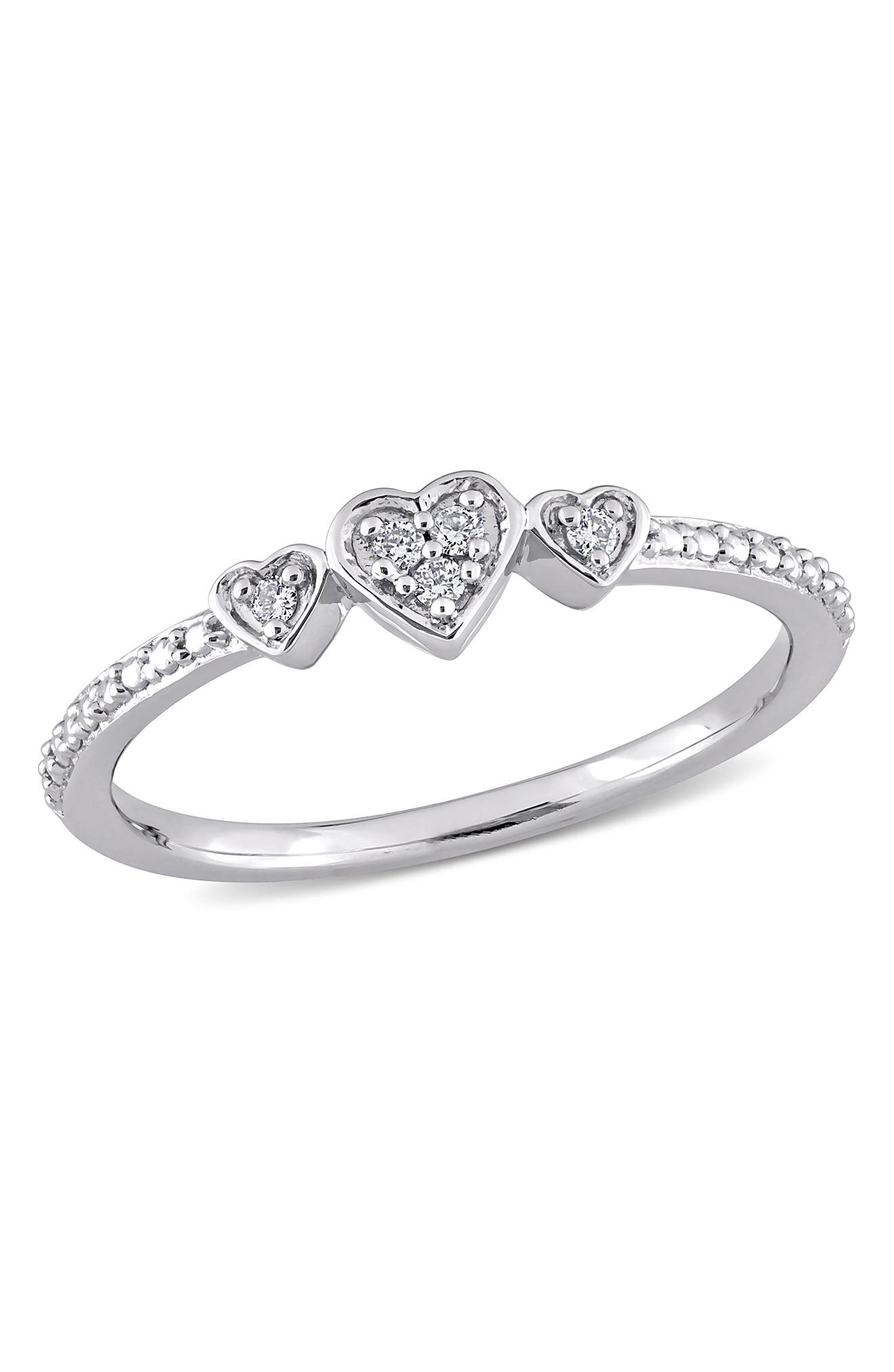 DELMAR Diamond Heart Eternity Band