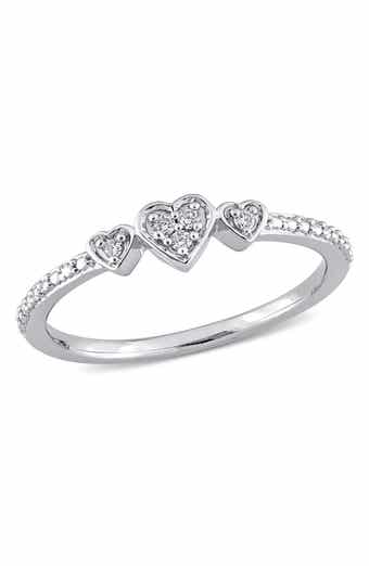 DELMAR Diamond Heart Eternity Band