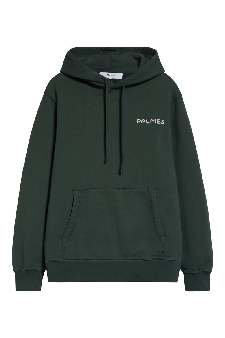 Tower Graphic Hoodie, Alternate, color, DARK GREEN
