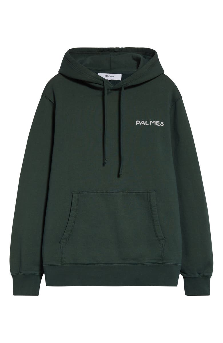PALMES Tower Graphic Hoodie, Alternate, color, Dark Green