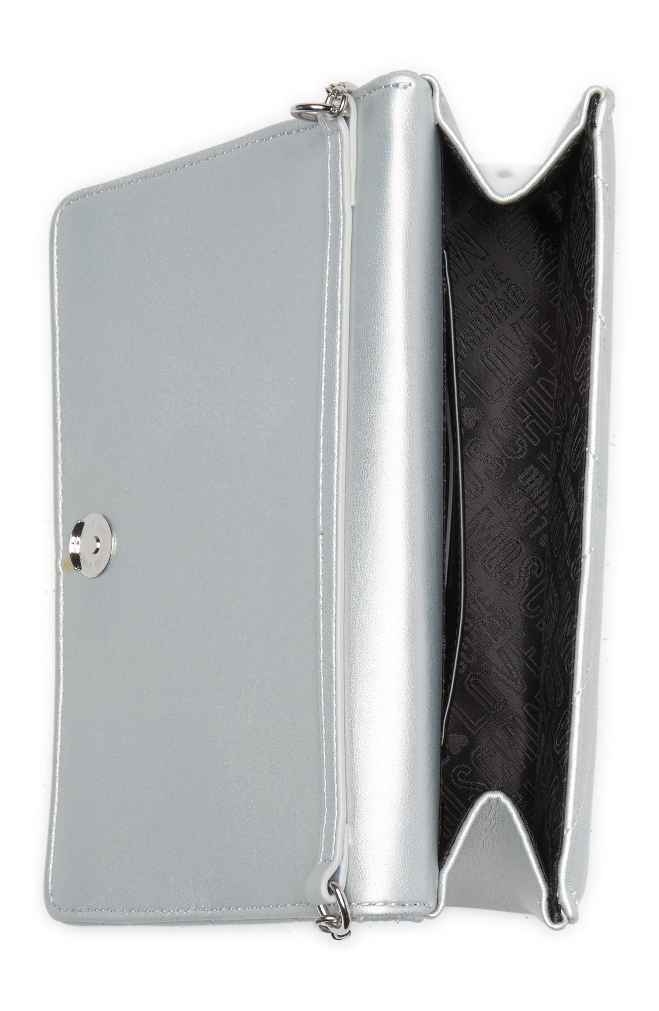 Love Moschino Borsa Quilted Heart Studded Bag, Alternate, color, 