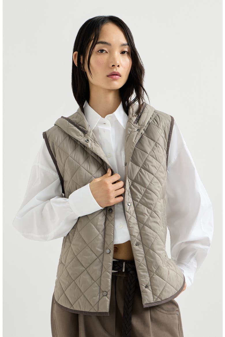 Vest with Thermore® padding, Main, color, Light Brown