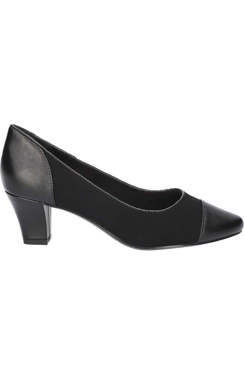 EASY STREET Wes Cap Toe Pump, Alternate, color, Black Lamy