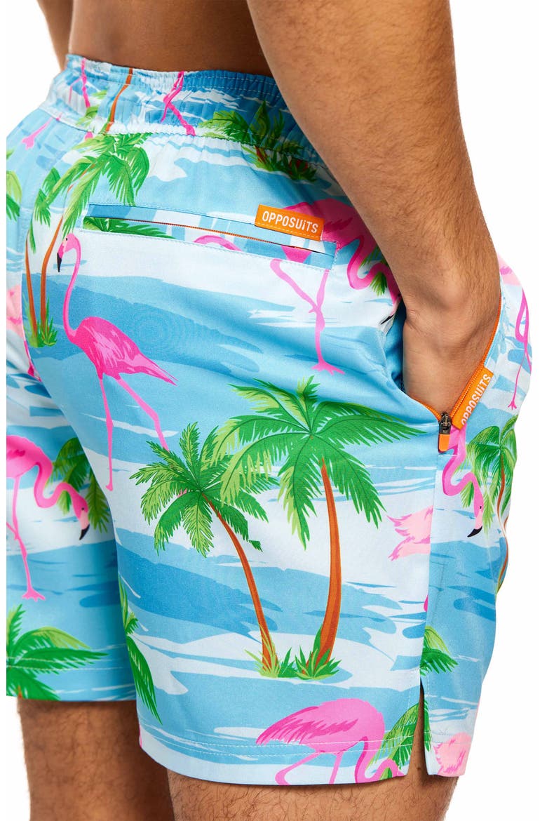 Flaminguy Stretch Swim Trunks, Alternate, color, MISCELLANEOUS