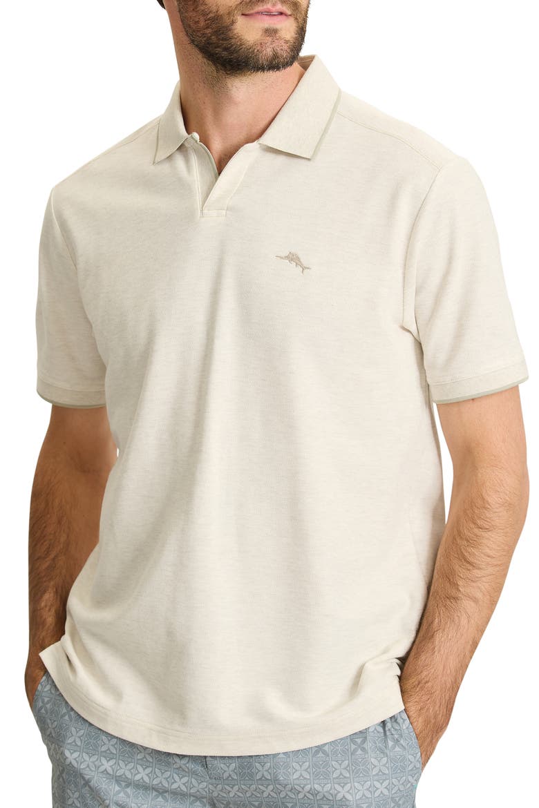 Emfielder Johnny Collar IslandZone® Polo, Main, color, ARCTIC WIND HEATHER