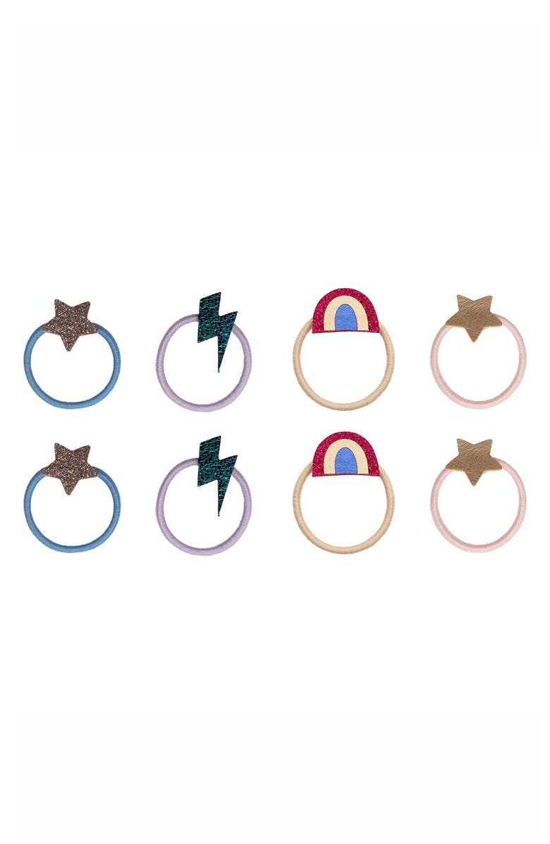 Mimi & Lula Kid's 8-Pack Mini Ponytail Holders, Main, color, Red