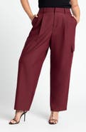 ELOQUII Pleated Cargo Pants