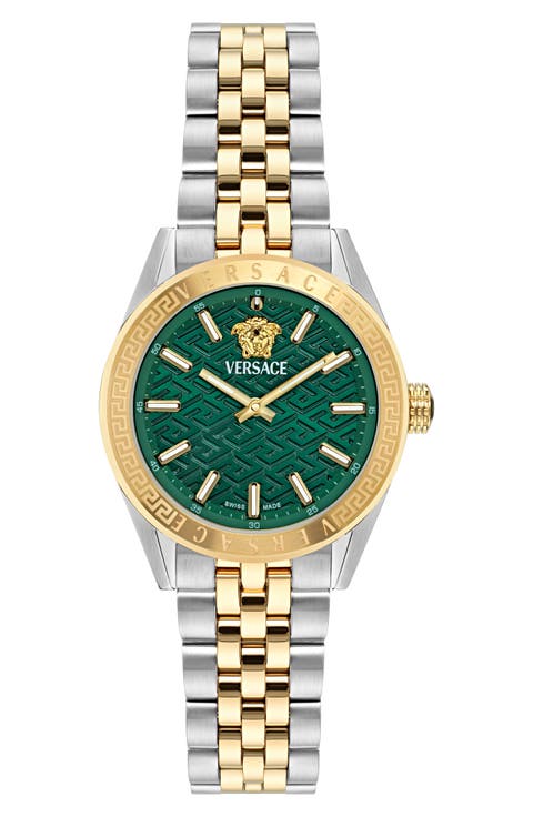 V-Code Bracelet Watch, 36mm