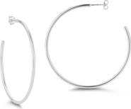 CHLOE AND MADISON 14K Gold Plated Sterling Silver Hoop Earrings